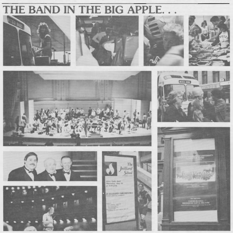 Pictures from the 1983 WTSU Symphonic Band
Carnegie trip.