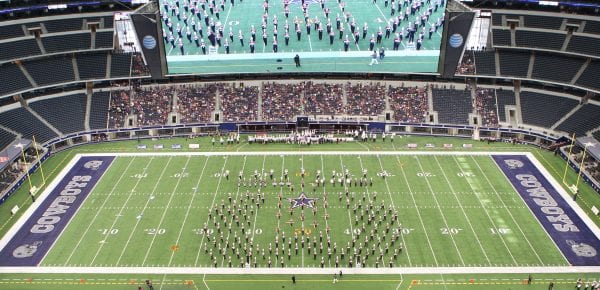 The 2011 WTAMU Marching Band, AT&T Stadium, Arlington.