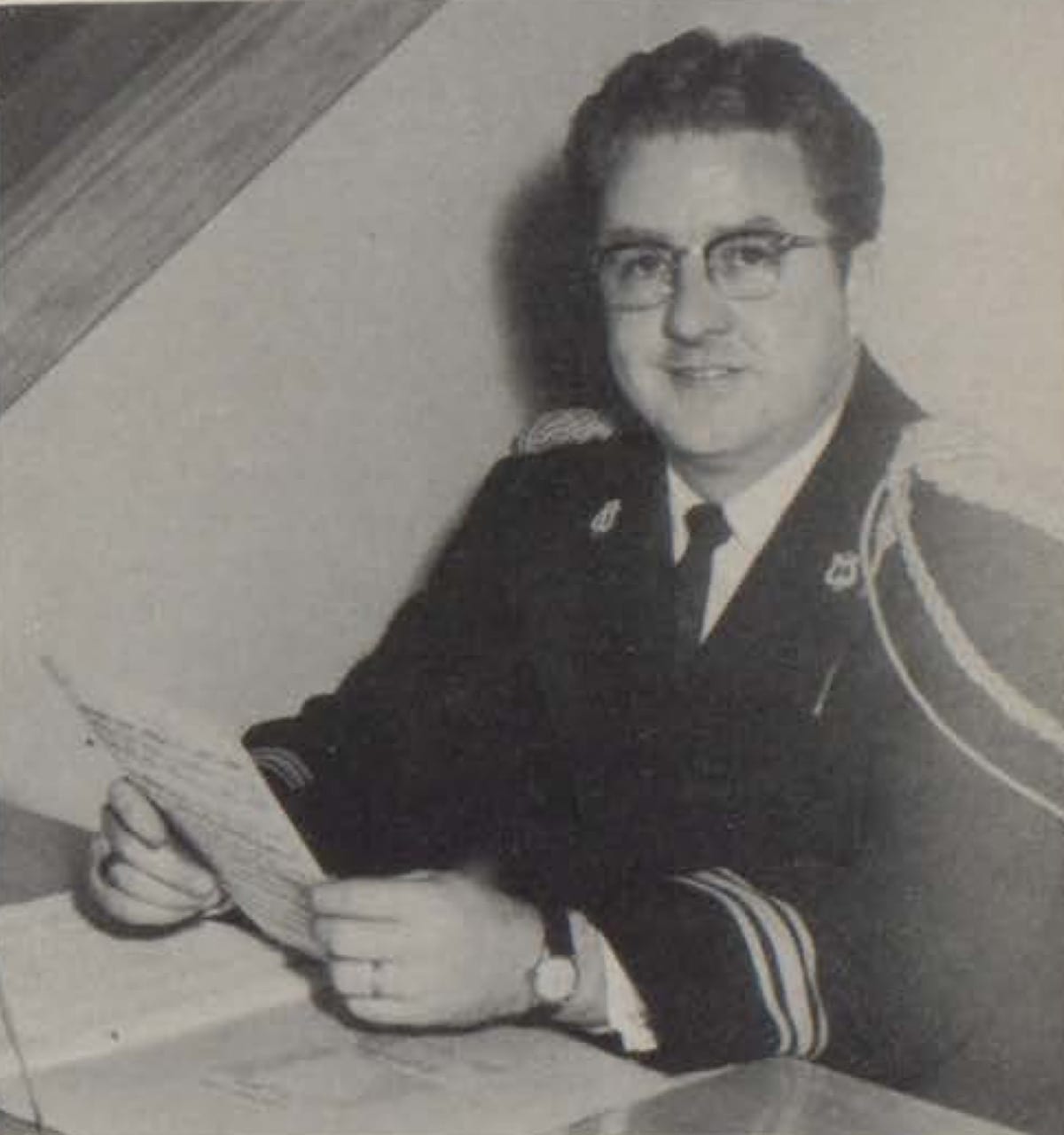 Dr. Ted Crager – director of bands, circa 1958