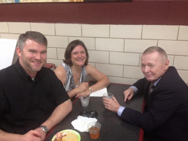 Sarah and Daniel Loudenback with Dr. Garner at Lee HS 2015
