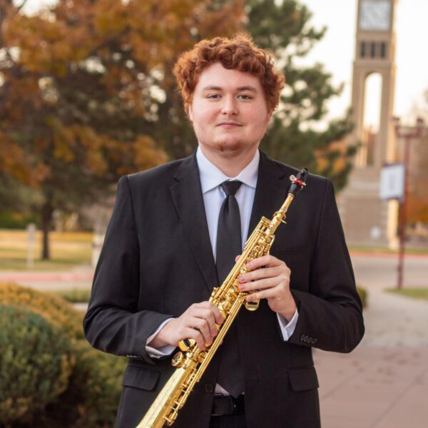 Joseph Fondren, WT saxophonist, Texas MTNA Young Artist winner